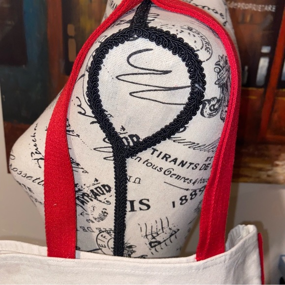 Lancome Paris Red Lips Tote Bag 100% Cotton Canvas French Kiss Lipstick - Picture 3 of 6